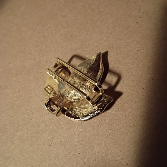 1981 Mimi Di Niscemi vintage gold leather belt clasp - Picture 2 of 7
